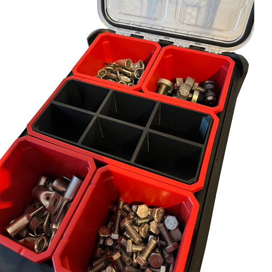 6-delt skillevegg til Milwaukee PACKOUT™ sortimentboks