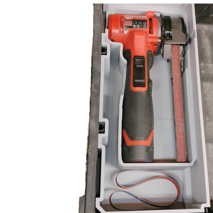 m12 båndsliper innlegg til Milwaukee PACKOUT™ Skuff