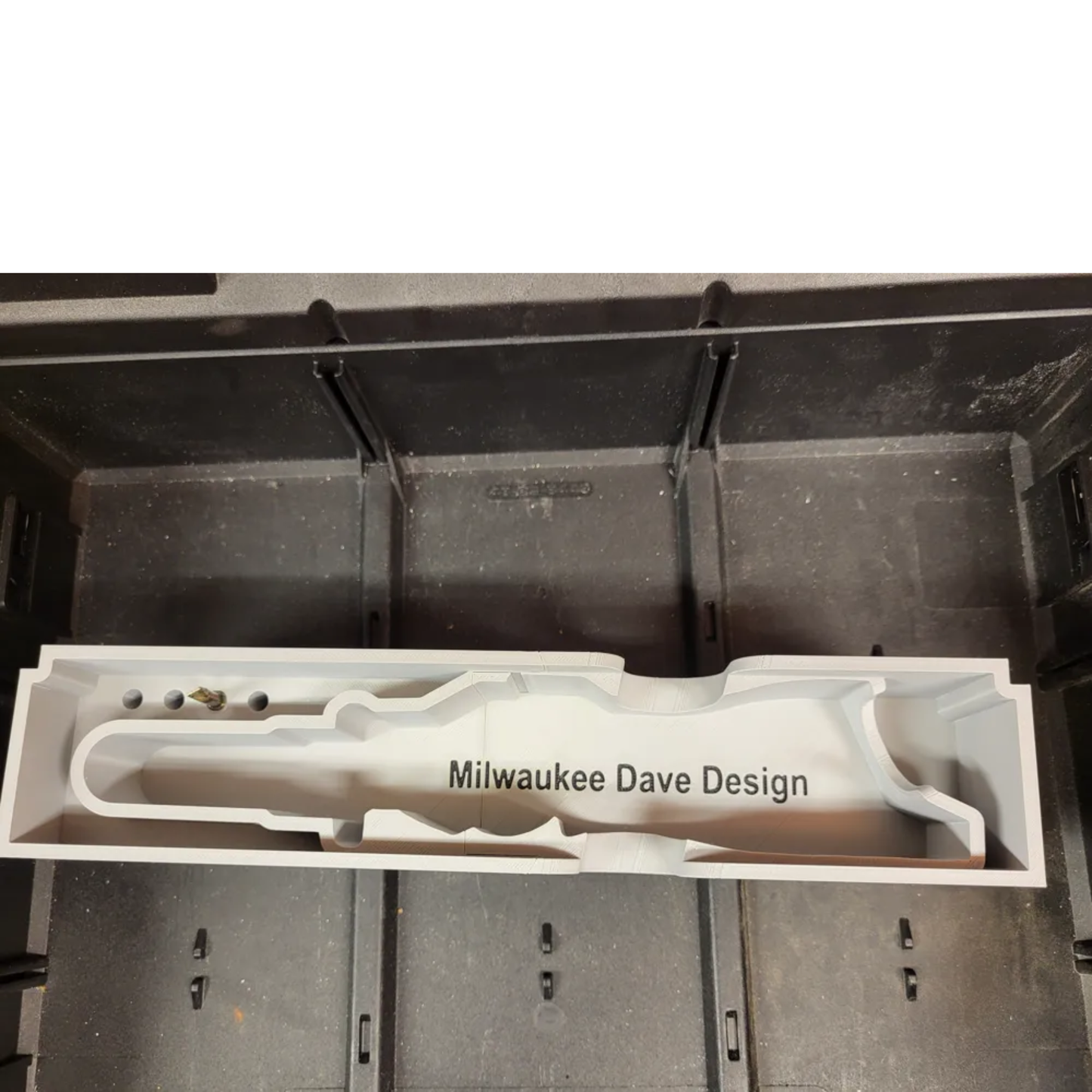 m12 loddebolt innlegg til Milwaukee PACKOUT™ Skuff