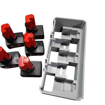 5x 6Ah m12 slim batteriholder til Milwaukee PACKOUT™ Skuff