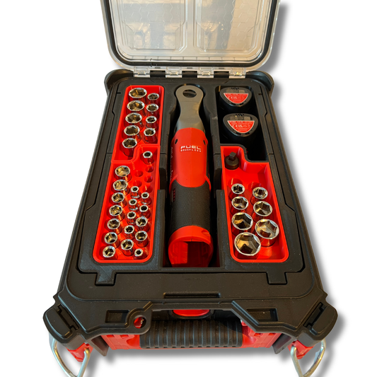 M12 skralle og pipesett innlegg for PACKOUT™ sortimentboks